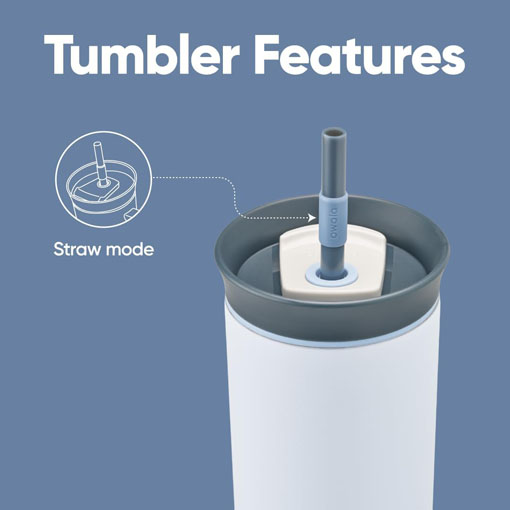 Tumbler - Grey/Blue(The Great Blue) - 24oz